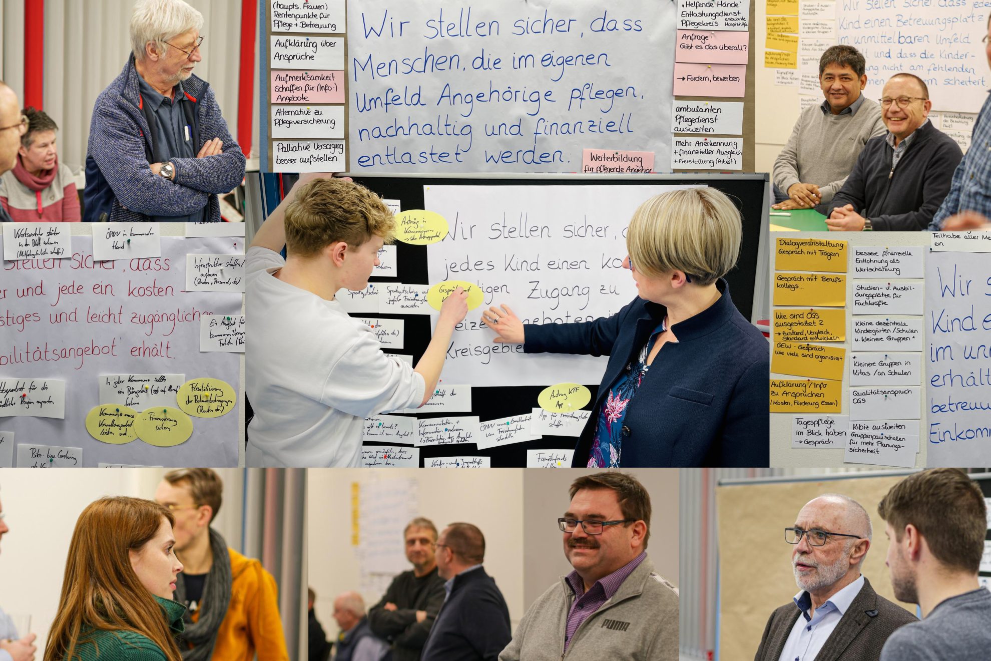 Kollage Zukunftswerkstatt SPD Siegen-Wittgenstein.